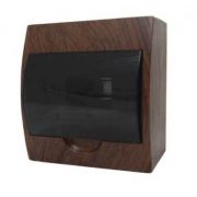 Щит распределительный навесной ЩРН-П- 8 темное дерево IP41 EKF PROxima pb40-n-8-dark