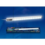 UNIEL ULM-F03-8W/NW/MS IP40 SILVER картон Светодиодный светильник с датчиком движения 35см