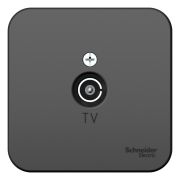 Blanca Розетка ТВ О/П изолир. пластина. Антрацит BLNTA000016