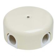 BIRONI Лизетта пластик Слоновая кость Коробка распределительная D110*35мм