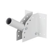 Кронштейн настенный для уличных светильников с переменным углом D=40мм, белый