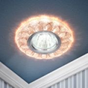 ЭРА DK LD5 PK/WH Светильник декор cо светодиодной подсветкой MR16, розовый Б0028089