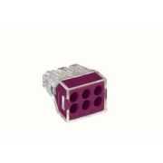 Wago 773-326 клемма на 6 проводников 6*1,0-2,5 мм2 прозрач (50шт/уп) (сняты )