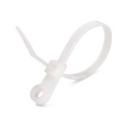 Кабельные стяжки с монтажным отверстием под винт КСО 5*220 белый 80530