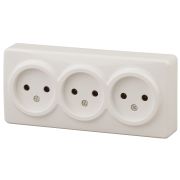 ЭРА Эксперт Розетка 3-ая б/з 16А ОУ сл.кость IP20 11-2207-02