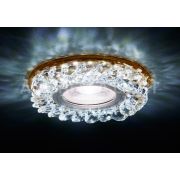 S257 BR хром/коричневый хрусталь/MR16+3W(LED WHITE (снят)