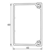 Мини-канал 60x40мм METRA 638197 (16м)