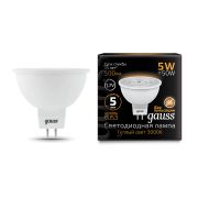 Лампа Gauss LED MR16 5W GU5.3 12V 500lm 2700K 201505105