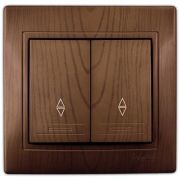 LEZARD С/П сосна выключатель 2-кл проходной 701-0801-106