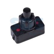 Выключатель-кнопка 250V 1А (2с) ON-OFF черный (PBS-17A2) (для настольной лампы) REXANT 36-3011