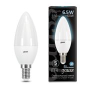 Лампа Gauss LED Свеча E14 6.5W 550lm 4100К  103101207