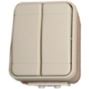 Elso Aqua-Top Беж Выключатель 2-х клавишный для О/П 451500