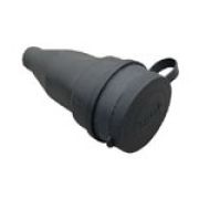 BEM 10-008 Кабельная розетка каучуковая с крышкой с/з 1/16А 220V