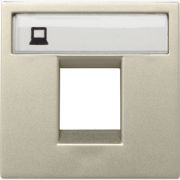 Накладка для 1-го суппорта/разъёма типа 2017... и/или 2018..., 2-модульная, серия Zenit шампань