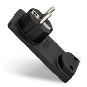 UNIVERSAL Вилка-невидимка с заземл. черная 16А 250В  5565419