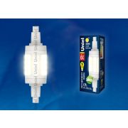 Лампа светодиодная прозрачная UNIEL LED-J78-6W/WW 3000K R7S PLZ7TR прожект