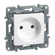 Legrand Etika Белый Розетка б/з винт. зажим 672220