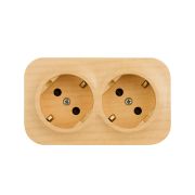Legrand Quteo Сосна Розетка 2-ая с/з со шторками