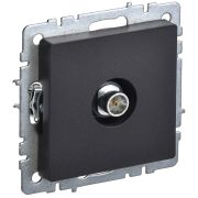IEK BRITE BASE Черный Розетка TV оконечная РТВ11-0-БрЧ.