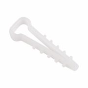 Дюбель-хомут 6-12мм, прямоугольный, белый (100 шт/уп) REXANT