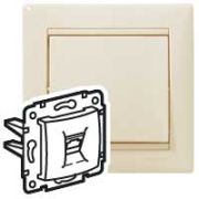 Legrand Valena крем Розетка компьютерная 1-ая на захватах 5кат. 774138