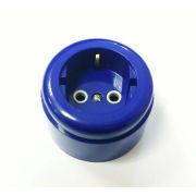 Розетка с/з ABS пластик Interior Electric 16А синий