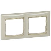 Legrand Valena Крем/Золото Рамка 2-ая горизонт.