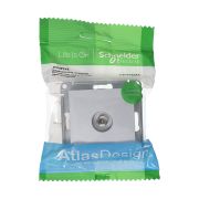 Systeme Electric AtlasDesign Алюминий Розетка антенная одиночная TV коннектор, механизм