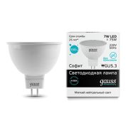 Лампа Gauss LED Elementary MR16 7W GU5.3 550lm 4100K 13527