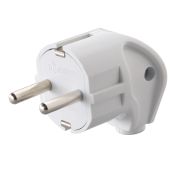 MAKEL Вилка с/з угловая белая 10027