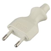 ЭРА V2 Вилка плоская б/з 10A прямой ввод белая Б0019184