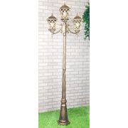 Светильник трехрожковый на столбе Cassiopeya F/3  черное золото