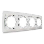LEZARD С/П Рамка 4-ая горизонтальная б/вст белая 701-0200-149