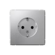 Systeme Electric ArtGallery Алюминий Розетка с заземлением, 16А, механизм