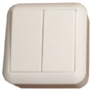 Elso Cont Бел Выключатель 2-х клавишный 391504
