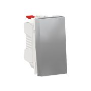 Schneider Electric Unica Modular Алюминий Переключатель 1-клавишный, сх. 6, 10 AX, 250В, 1 модуль