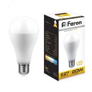 Лампа светодиодная Feron LB-98 Шар E27 20W 2700K теплый 25787