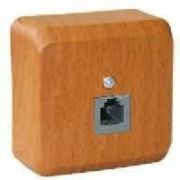 Этюд Дача бук Розетка ТЛФ 1-ая наружная TELA-001Т