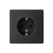 Systeme Electric ArtGallery Карбон Розетка с заземлением, 16А, механизм