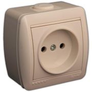 LEZARD Розетка 1-ая б/з О/П крем 710-0300-121