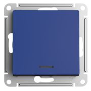 Systeme Electric AtlasDesign Аквамарин Выключатель 1-клавишный с подсветкой, сх.1а, 10АХ, механизм