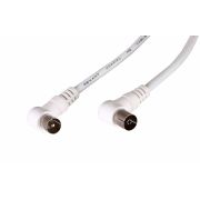Шнур TV PLUG-TV JACK  3М  угловой белый REXANT 18-0024