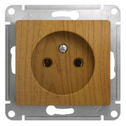 SE Glossa Дерево Дуб Розетка без заземления GSL000541