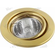 CARINA 51104 штампованная сталь золото поворотный MR15 GU5.3 80х57х52