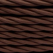 Ретро-провод 2*0,75 коричневый матовый BIRONI (снят)