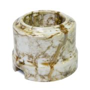 Розетка с заземлением мрамор Lindas 35013