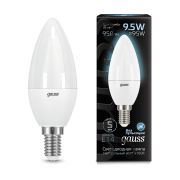 Лампа Gauss LED Свеча E14 9.5W 950lm 4100К 103101210