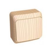 Этюд Дача Сосна Переключатель 1-клавишный наружный BA10-004D