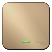 Blanca Выключатель 1-кл. с подсветкой О/П 10А, 250B, изолир пластина Титан BLNVA101114