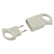 ЭРА Розетка кабельная б/з 10A с кольцом непрямой ввод белая Б0019183